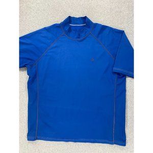 Coolibar‎ Mock UV Protection Swim Shirt (Men's XL) Blue